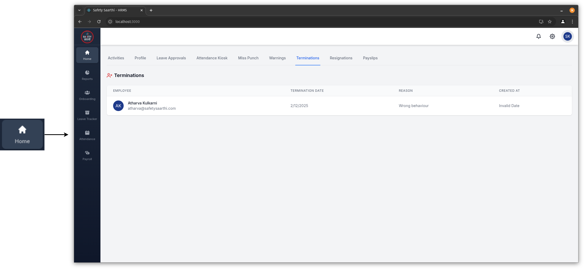 View All Termination